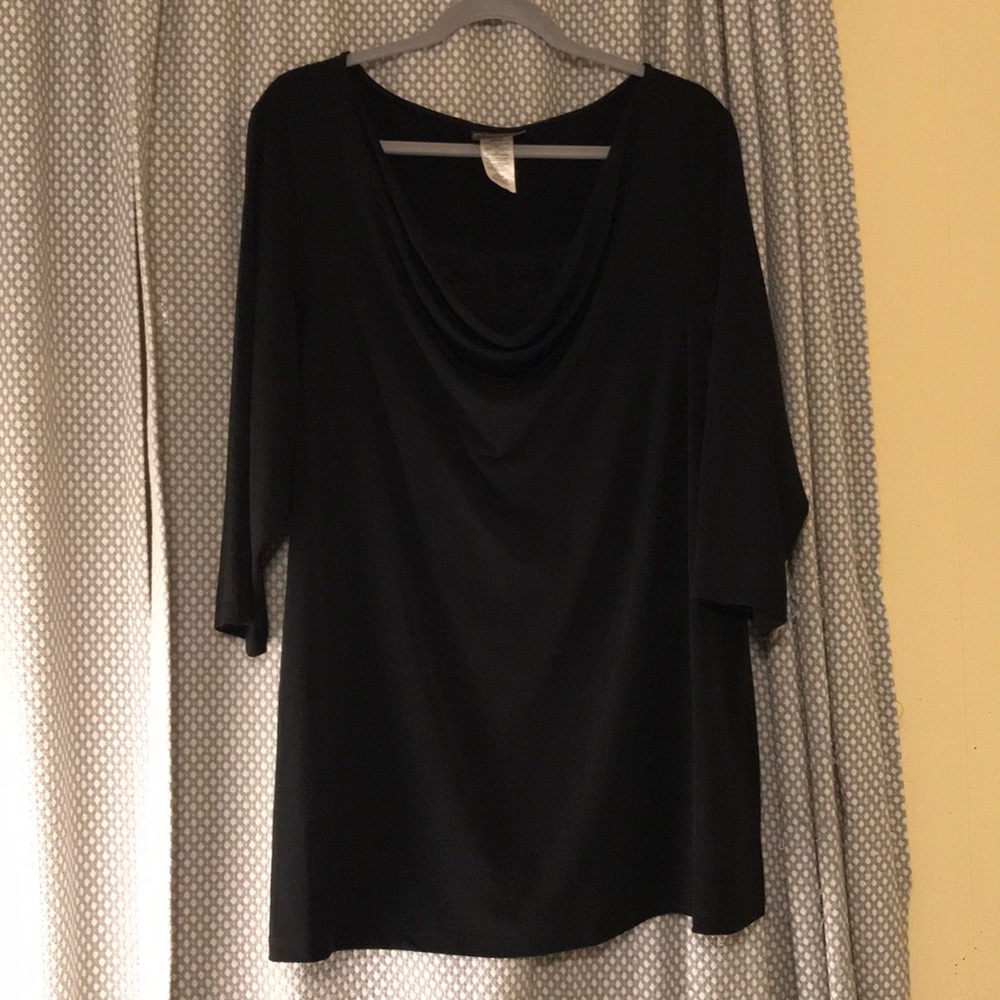 Dressy black shirt 18/20 2X